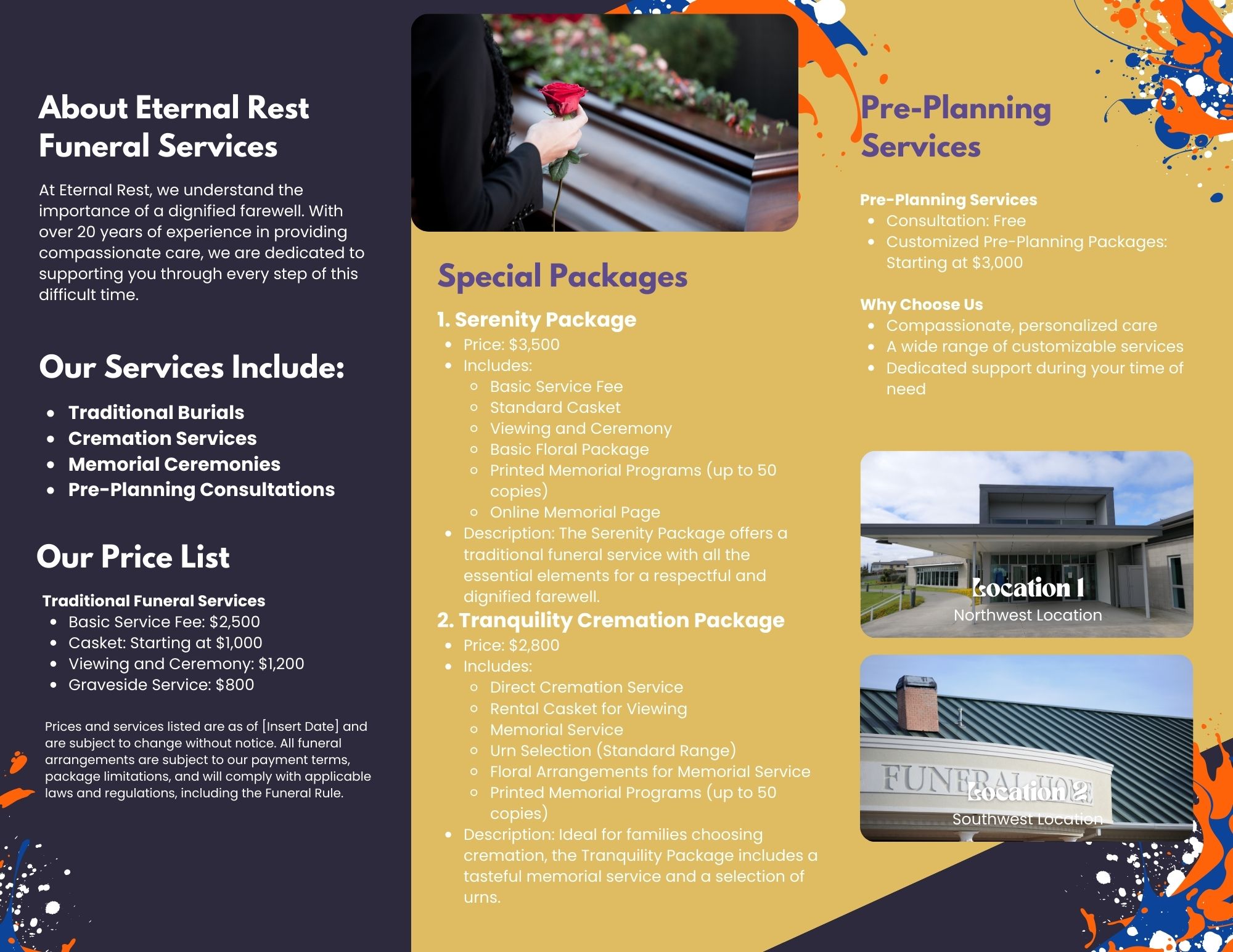 Pricelist Funeral Planning Simplified Pricelist Funeral Planning Simplified